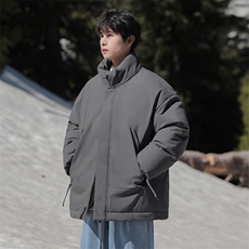现货美式高街休闲夹克冬季立领纯色三防户外工装加厚棉服外套，男装夹克，电商A486