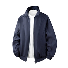 新款硬汉风户外夹克男立领纯色上衣冲锋衣外套A157B-JK7866-P70，男装夹克，电商A157B