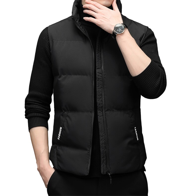 2023冬季新款休闲羽绒服中年男士立领马甲男SFT98858-P100,男装背心/马甲,电商B212（原钱塘6029）