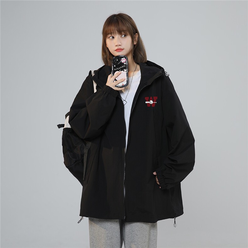 中性风新款秋季时尚百搭宽松防水情侣夹克外套F385P65控88,男装夹克,A247A