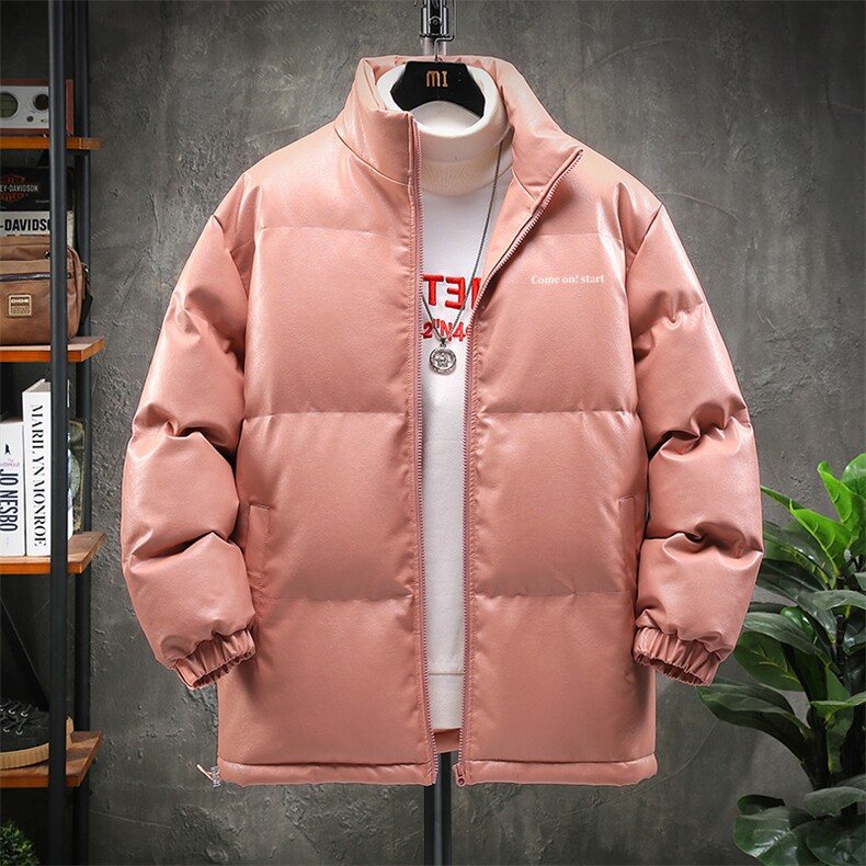特批70 新款港风中性印花皮棉衣外套保暖御寒皮棉服PY8933-P70图片
