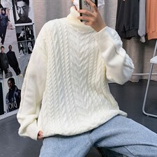 男士高领毛衣潮流针织衫帅气麻花打底衫翻领保暖线衫MY9003-P45，男装针织衫/毛衣，星座1008-1