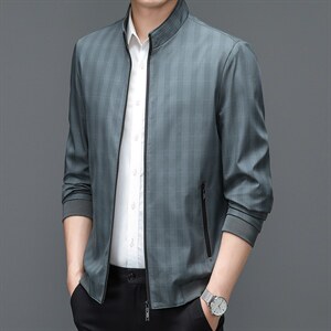 BJ22342钱塘2020-2中年男士春秋新款百搭商务休闲夹克外套P62图片