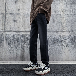 现货 早春高街vibe修身长裤黄泥染拉链牛仔裤男 K823-P55图片