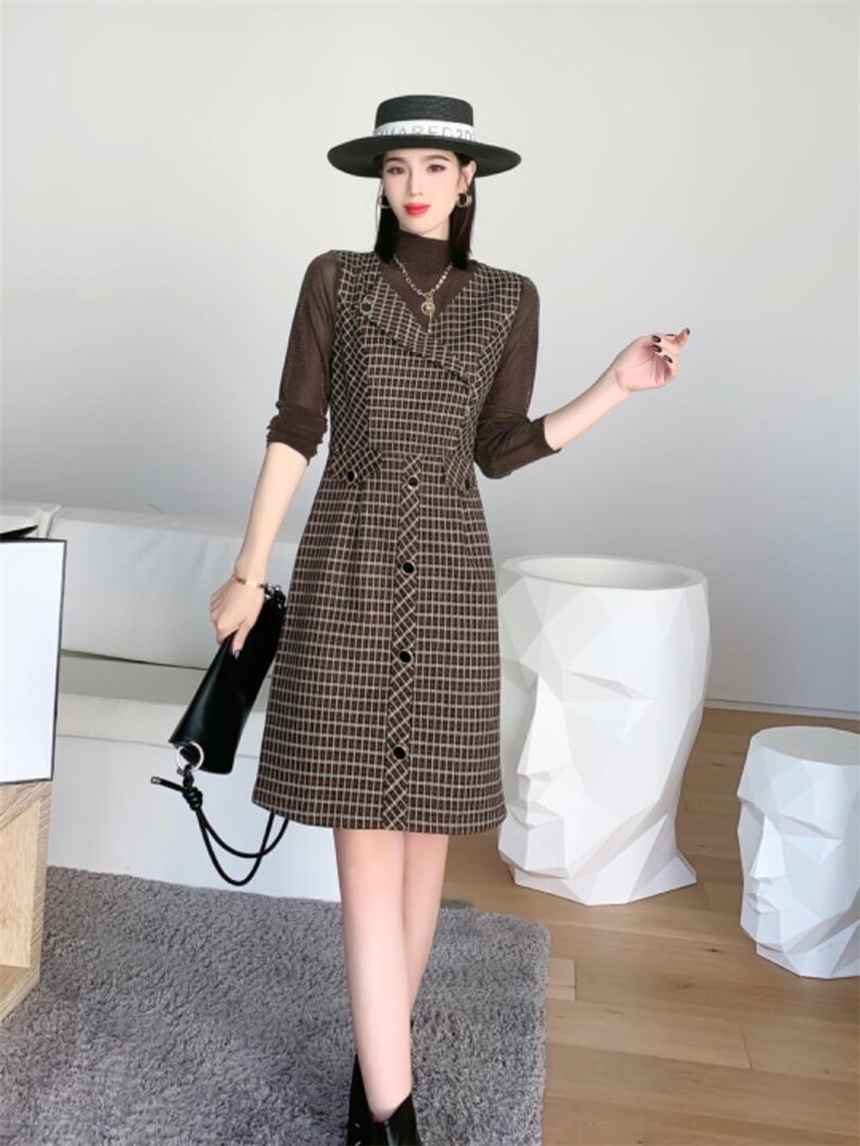 秋冬打底连衣裙，女装连衣裙，蕃米莉