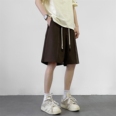 8XL-M特大码中性松紧腰休闲冰丝西装短裤五分裤百搭凉DK1531P28，男装牛仔裤，电商D206-1
