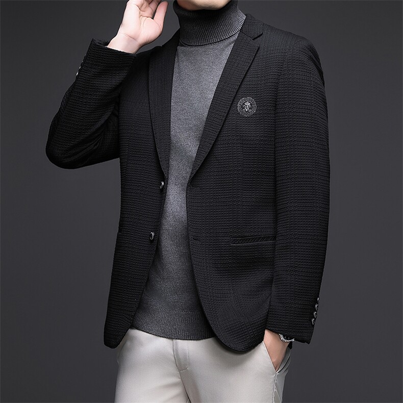 秋季新款西装男西服简约外套西服商务休闲小西装单西,男装西服,电商B360