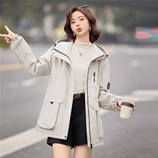 独特漂亮紫色加绒加厚派克服女2025冬季休闲宽松收腰显瘦棉服外套，女装短外套，E百度