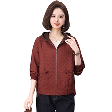 2024秋装新款时尚连帽拼接刺绣外套，女装短外套，鑫鑫格