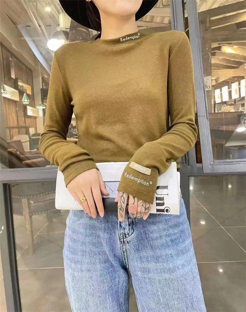 冬装新款加绒打底针织衫，其它，诱惑妳