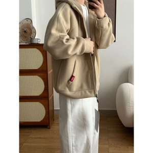 摇粒绒连帽拉链卫衣外套1302-GS02-P55 成分100聚酯纤维图片