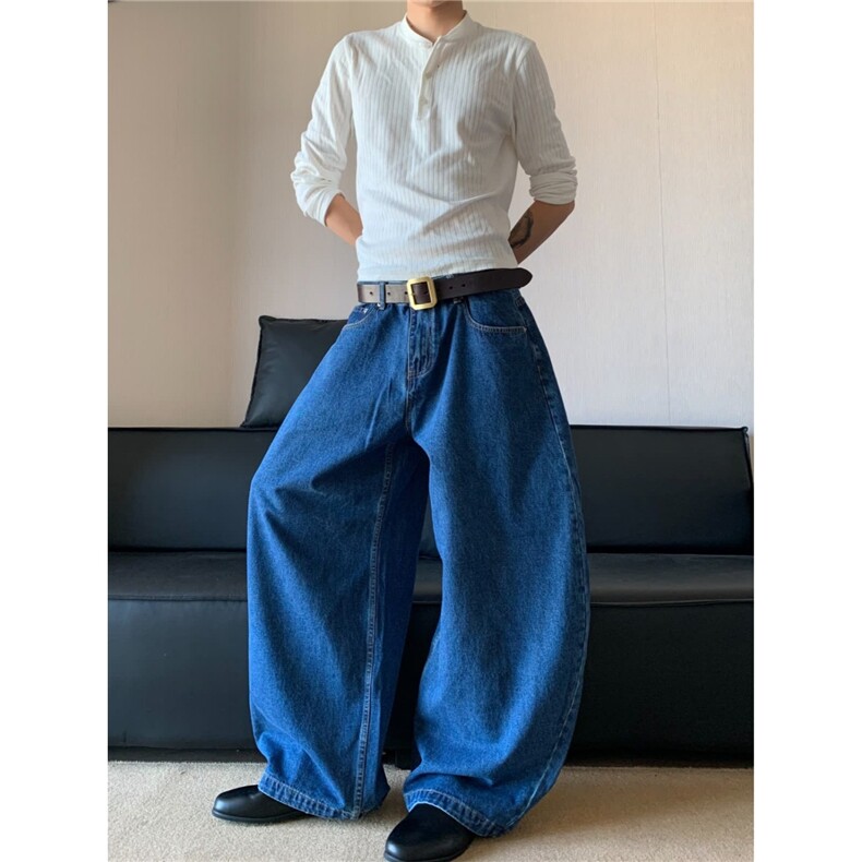 ins新款百搭潮流原宿时尚文艺气质慵懒流行简约日系牛仔裤，男装牛仔裤，星座506A