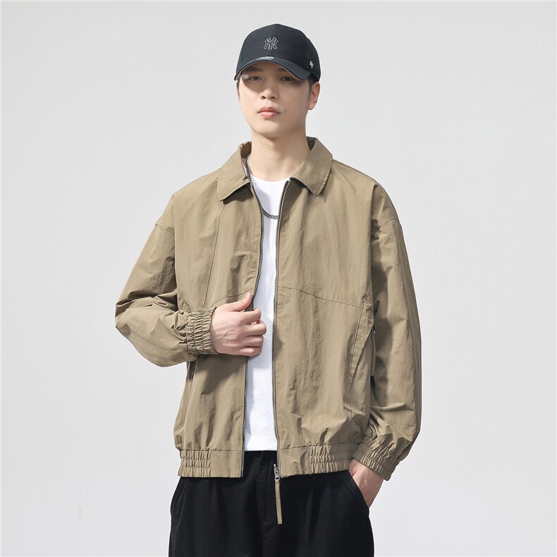 2025款时尚有型两面穿翻领休闲夹克F0953-P105控199,男装夹克,电商D215