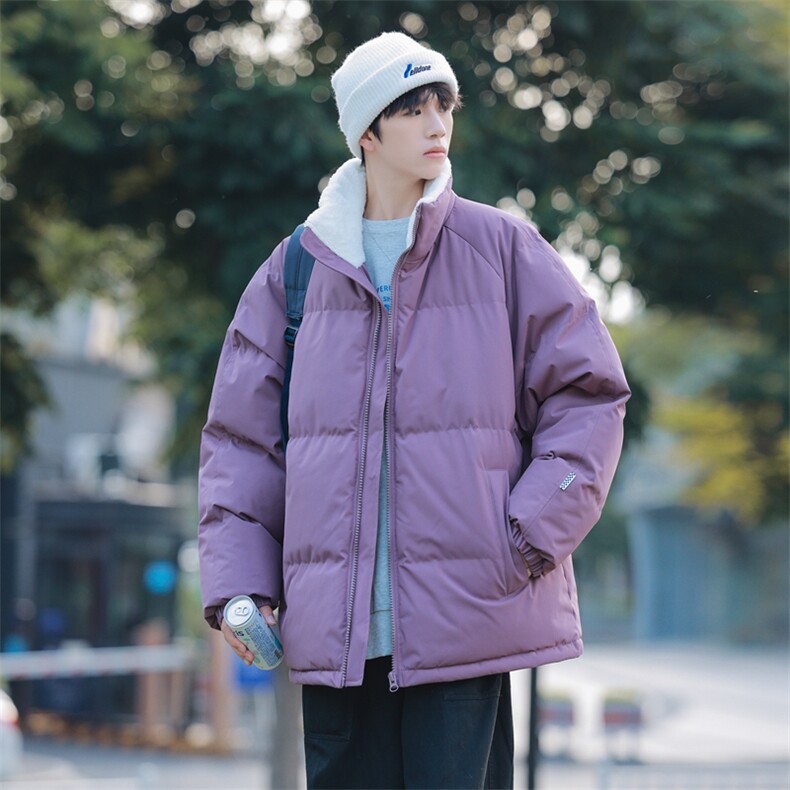 抖音直播连帽棉衣假两件加厚棉袄情侣款百搭面包服MY111-P65,男装棉衣,星座1402-1