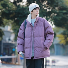 抖音直播连帽棉衣假两件加厚棉袄情侣款百搭面包服MY111-P65，男装棉衣，星座1402-1