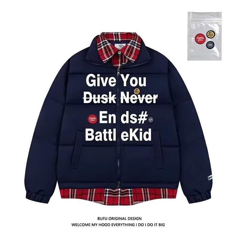 MY068-24新款冬季棉服保暖面包服小众休闲潮牌帅气外套,男装棉衣,星座1002-2