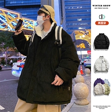 秋冬新款纯色灯芯绒棉衣宽松日系百搭棉衣外套MY9315-1P-95，男装棉衣，电商A128
