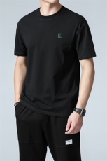 夏季男士短袖T恤时尚潮流休闲宽松半袖体恤中青年上衣服YF586-P39，男装T恤，星座1105-3