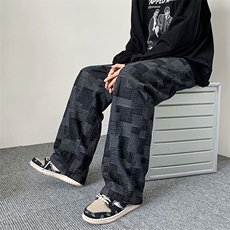 牛仔裤男夏季直筒宽松休闲长裤春夏阔腿裤子K411，男装牛仔裤，星座1116A-1（原606A）