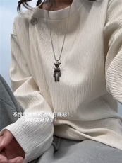XZ809A/SYR53/特P24/控48设计感领口长袖T恤卫衣，男装T恤，星座809A(原222-1)