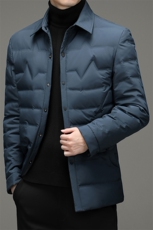 BZS8011钱塘2020-2秋冬中年男士翻领商务休闲羽绒服外套货稳P180，男装羽绒服，钱塘207-2