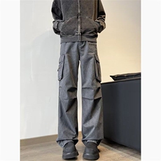 原宿新款ins日系潮流美式ins复古时尚工装长裤男春夏季K5943-P49，男装休闲裤，星座412-2