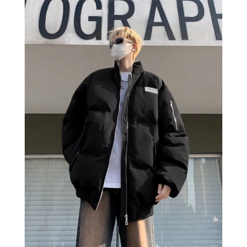 美式休闲加厚棉衣棒球服男冬季宽松立领M8204-P105，男装棉衣，星座1109-3