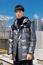 2020冬装新款潮牌亮色保暖连帽羽绒服男潮百搭外套A438-851，男装羽绒服，电商A438