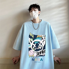 华夫格t恤男短袖男大码五分袖酒店风HT73275-P22，男装T恤，电商A040