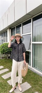 纯苎连衣裙小衫裤子裙子衬衣 时尚风 风淑女风休闲风,女装连衣裙,川哲