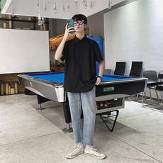 男士休闲时尚短袖纯色衬衫修身款228-CS288-P25，男装T恤，星座228