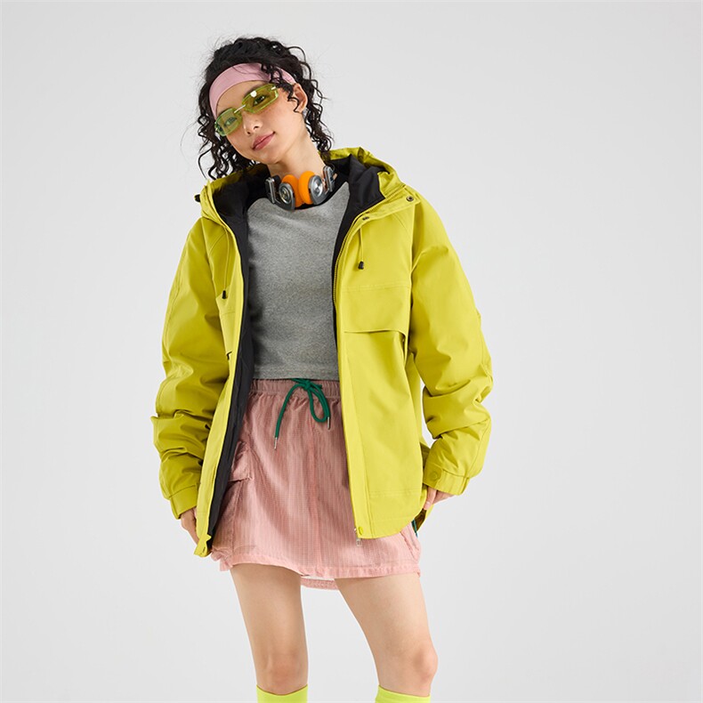 现货5W件冬季三防美式boxy解构连帽雪山冲锋衣棉衣男女棉服厚外套,男装夹克,电商A486