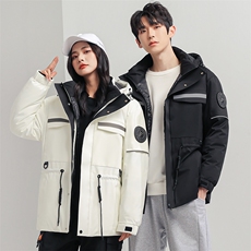 现货足短款纯色多色情侣学生立领宽松落肩男士团体可印花羽绒服，男装羽绒服，星座301D-5(原星座1415）