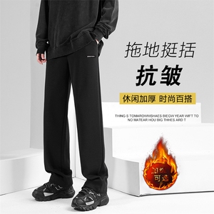 秋冬休闲裤设计感加绒加厚潮牌高街裤WK83-1常规特批28加绒特批33图片