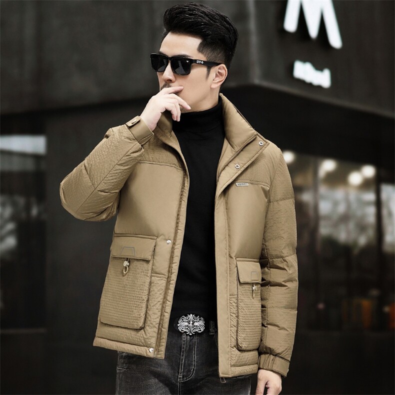 B807钱塘2020-3时尚休闲厚款百搭新款冬季中年男士羽绒服P228图片