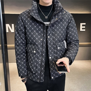 2025冬款店主风羽绒服男休闲上衣字母印花男外套B317/2028/P175图片