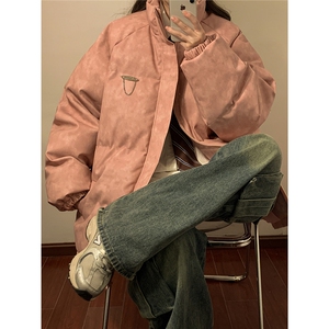 2025中性PU皮复古做旧金属设计棉衣男MY77102P130控198图片