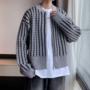 F513P59秋冬男装毛衣外套开衫时尚宽松休闲男装图片