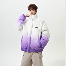 XZ-230-1MY702男模无影墙简约扎染渐变休闲立领面包服P118控158，鞋类箱包手腕包，星座230-1