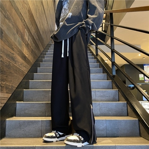 抖音品质夏新款宽松裤脚拉链微喇西裤休闲裤B315-K24037-p50控68图片