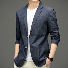 BF22606钱塘2020-2中年男士春秋薄款时尚休闲简约西服外套P150，男装西服，钱塘207-2