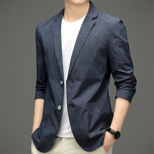 BF22606钱塘2020-2中年男士春秋薄款时尚休闲简约西服外套P150图片