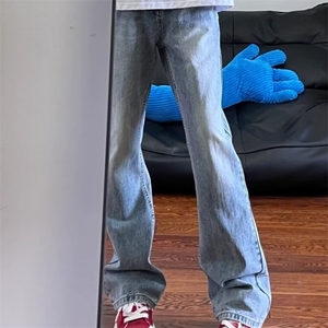 美式微喇水洗做旧牛仔裤男直筒复古显瘦长裤513ACK2708P34