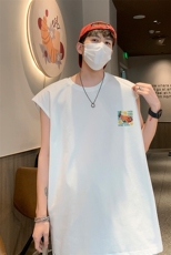 已注册潮新中式直播250克重磅纯棉男无袖背心T恤T586P28控39，男装T恤，电商C408(原B339-1)