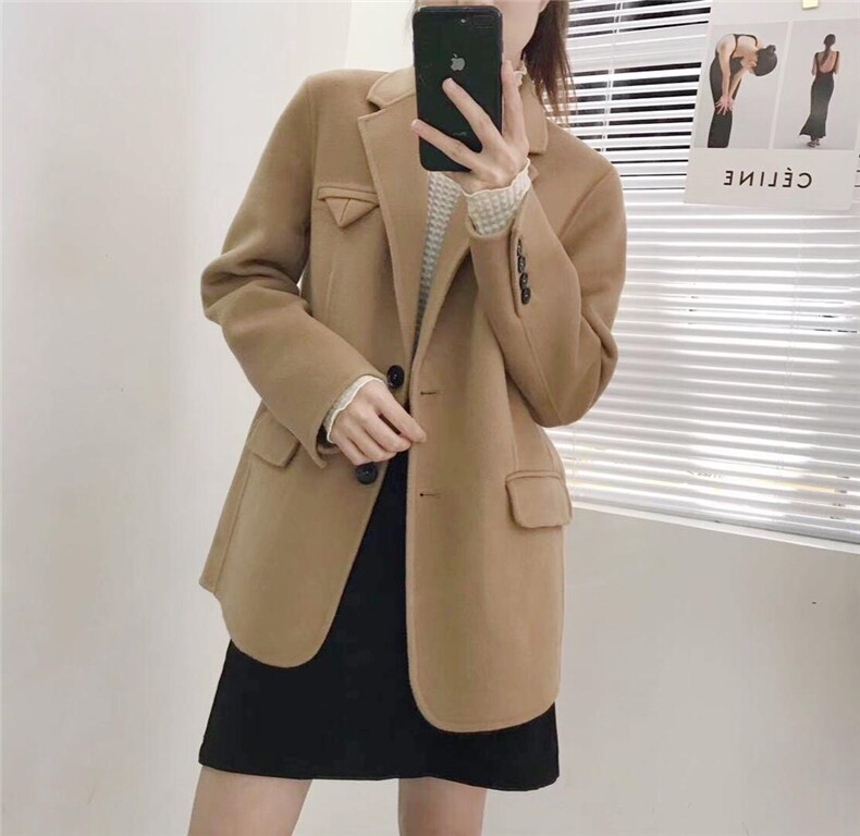 【现货】设计双面羊绒高品质大衣，其它，IECE