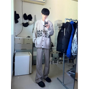 【有货】秋冬高级感慵懒风开衫毛衣男美式针织外套MY452CC-特P58图片