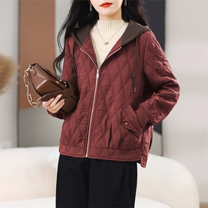 长期现货时尚休闲早春秋夹棉外套女短妈妈装2026新款小个子棒球服图片