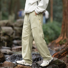 户外登山冲锋裤男2026年春季新款裤子宽松防风防水裤K3501特P50，男装休闲裤，星座309（原A406）