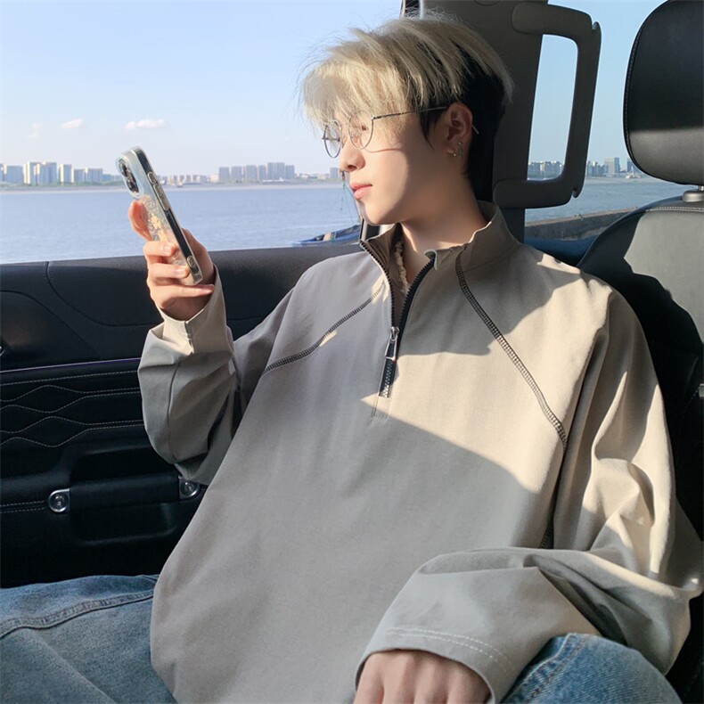 ！2025秋冬新款男士潮流长袖T恤百搭打底衫WY41特P35，男装T恤，电商B220