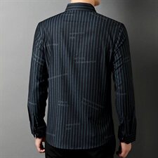 J571钱塘2021-1秋季新款男士高端轻奢长袖衬衣大货主推P70，男装衬衫，钱塘207-1